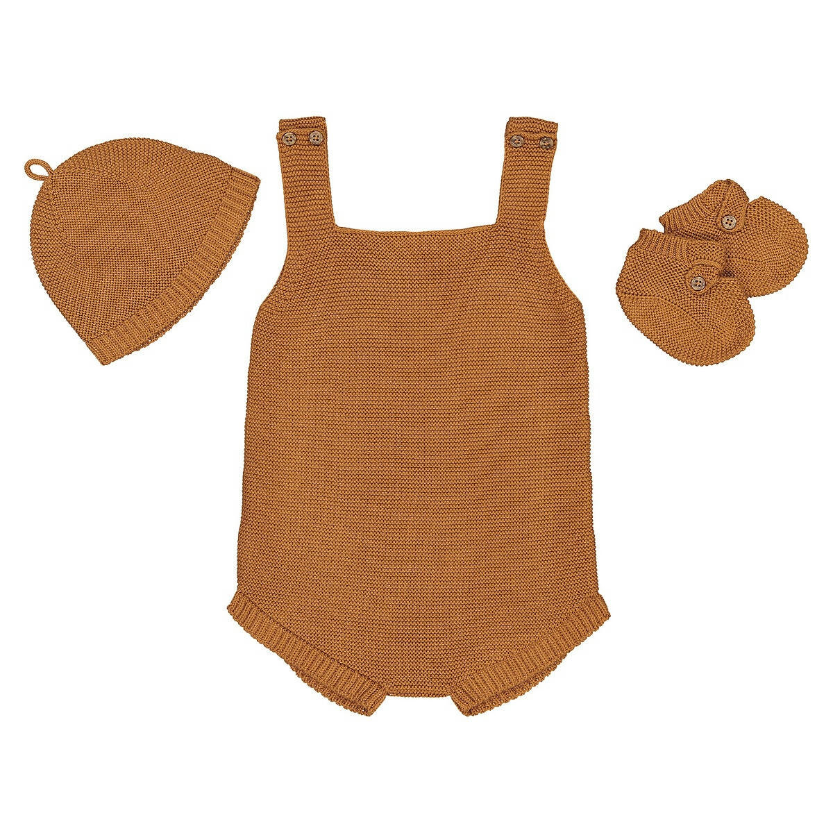 Lot de 3 pièces en tricot coton bio