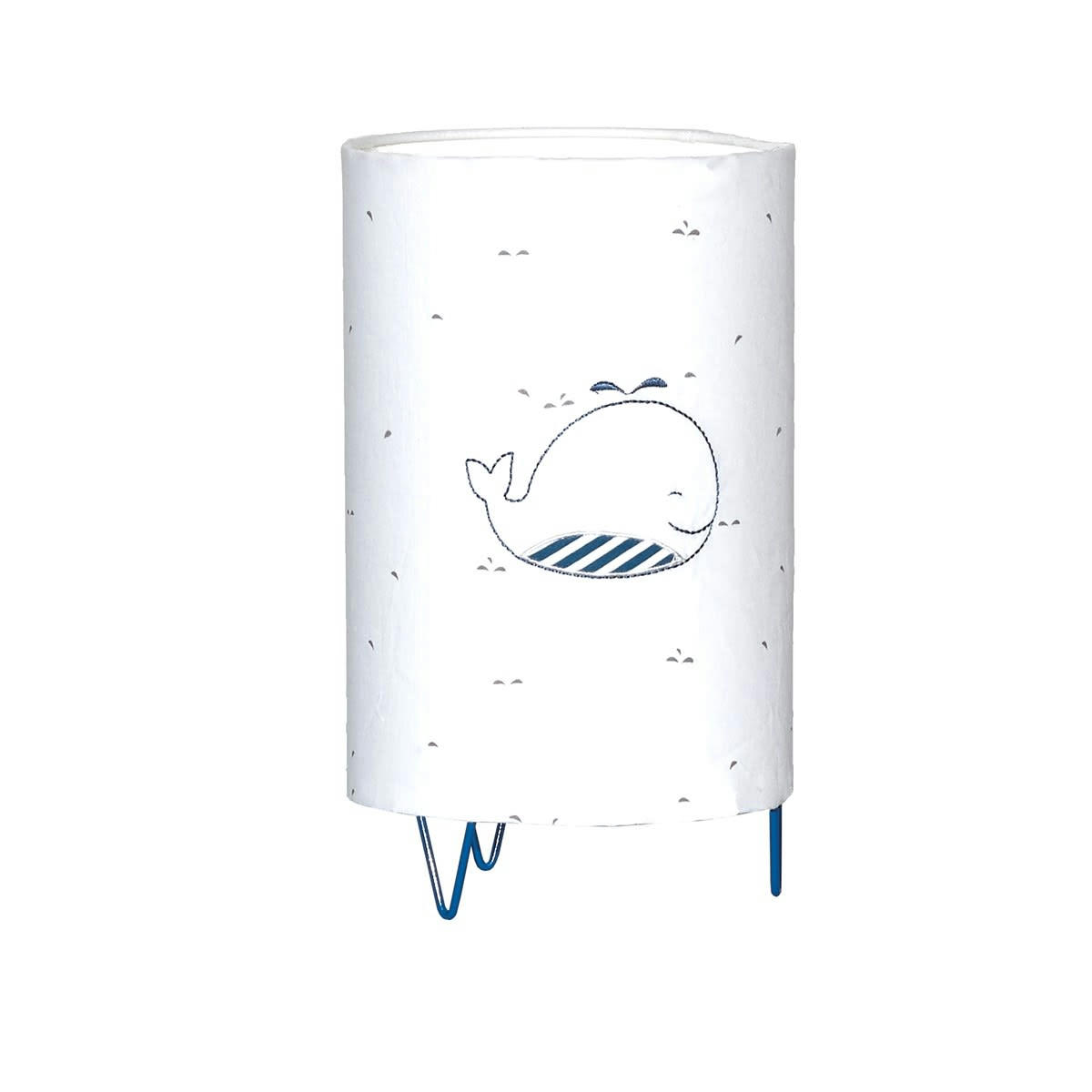 BLUE BALEINE - Luminaire en coton blanc