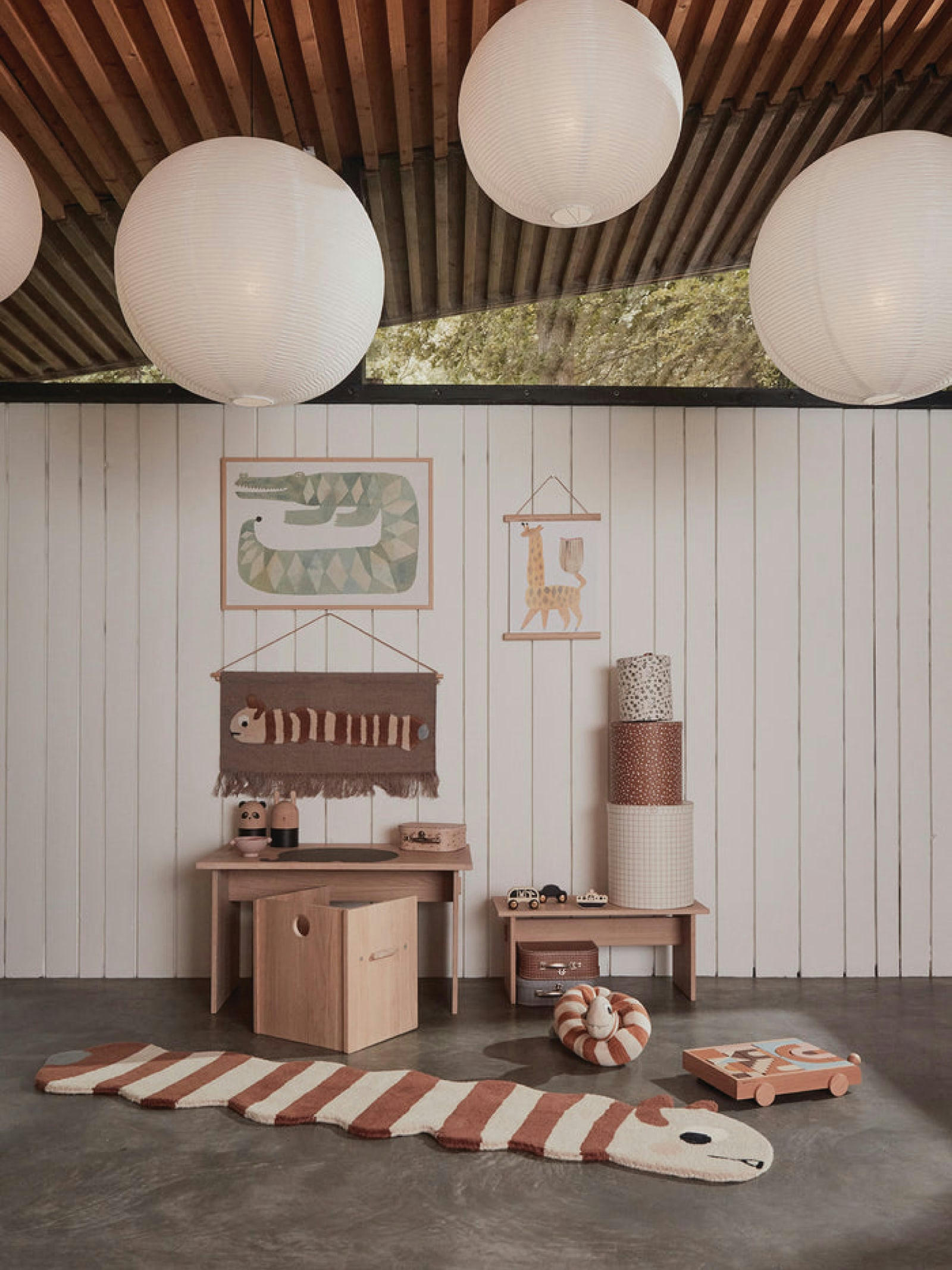 GIRAFFE - Poster giraffe en papier H40x30cm