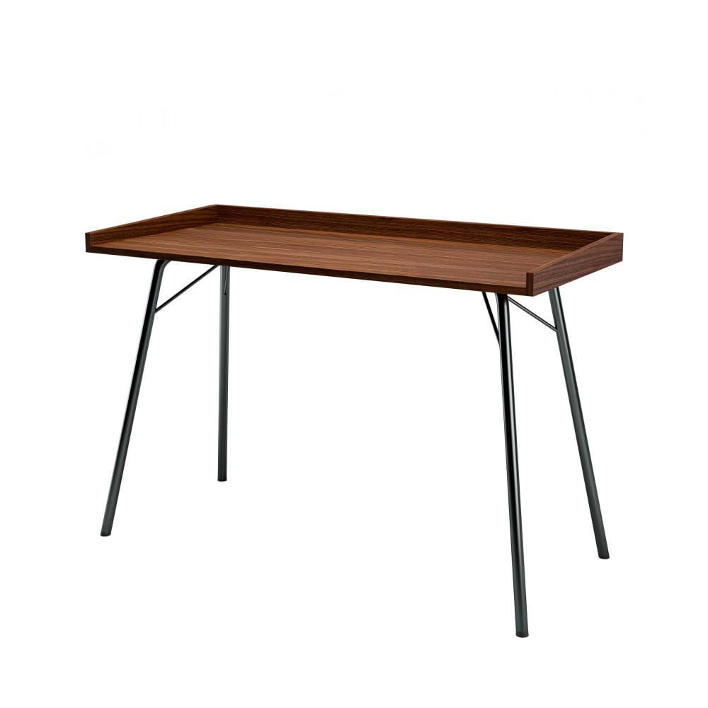 RAYBURN - Bureau design métal et bois foncé
