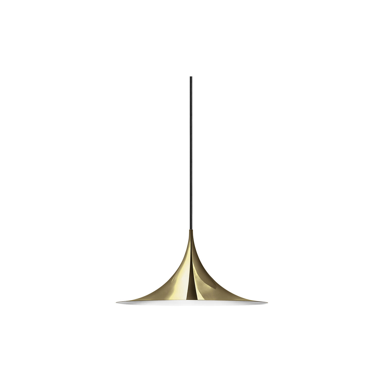 Semi Pendant, polished brass