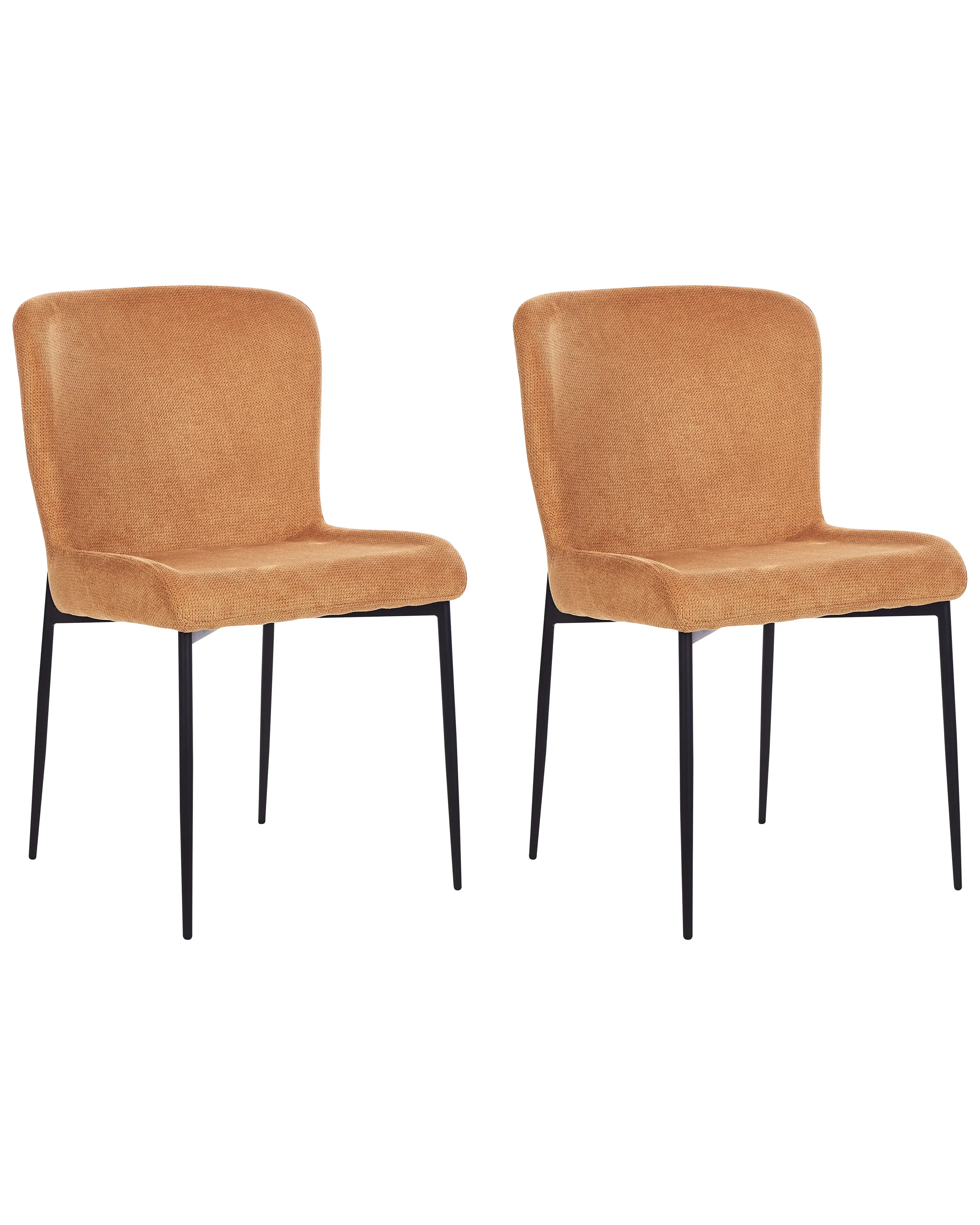 Set of 2 Dining Chairs ADA Fabric Orange