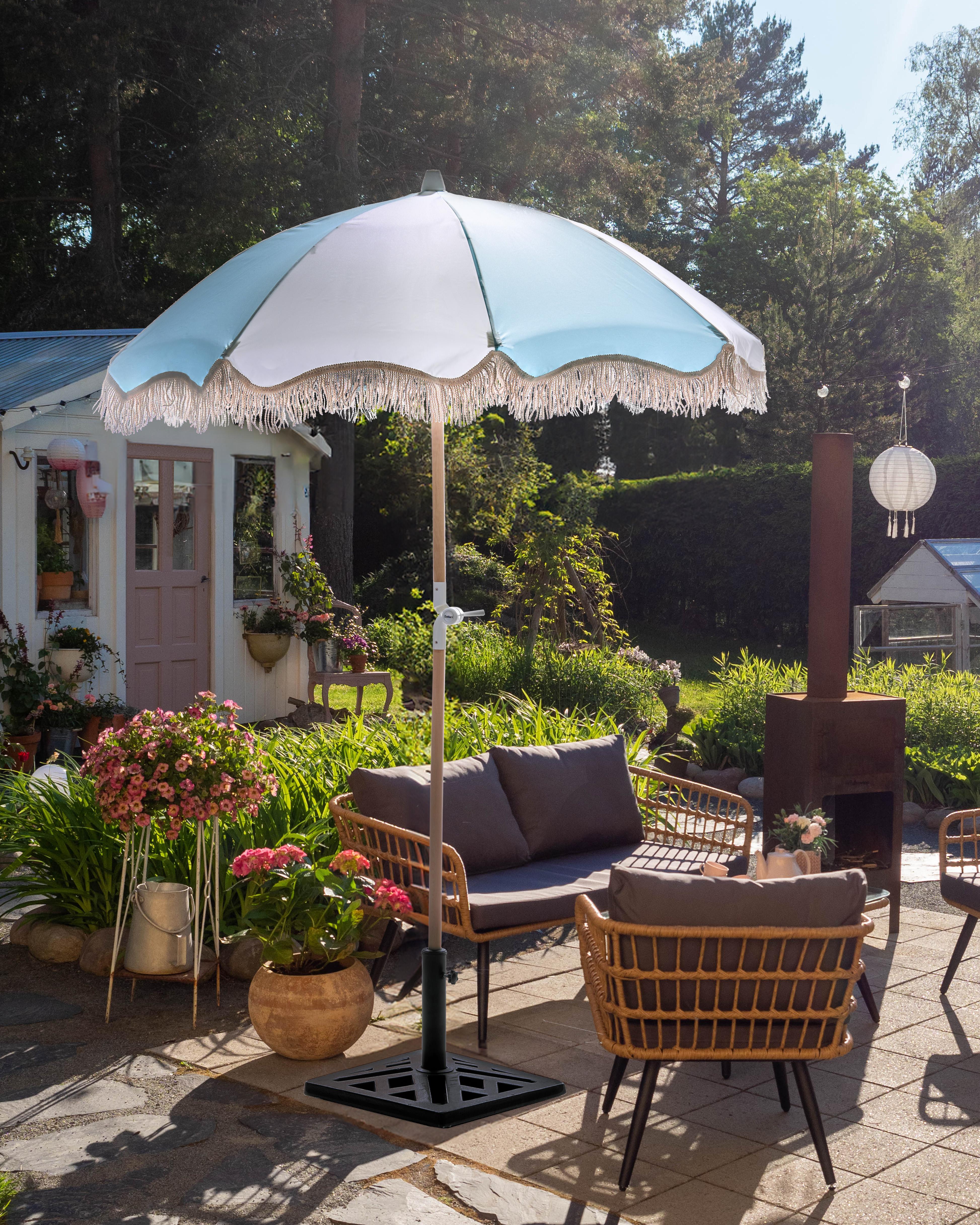 Patio Parasol 155 cm MONDELLO Light Blue
