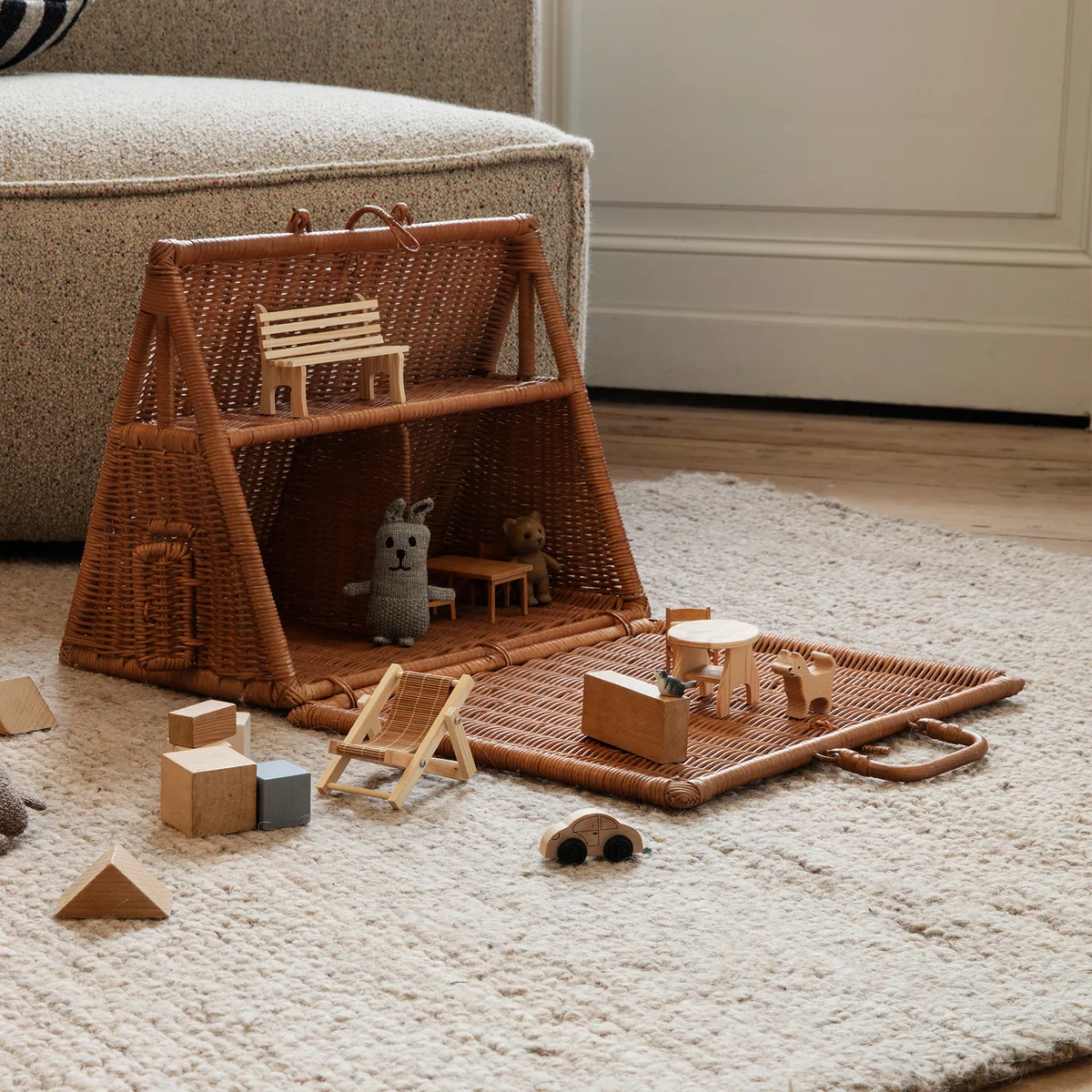 Ferm Living - Braided Spielhaus, natur