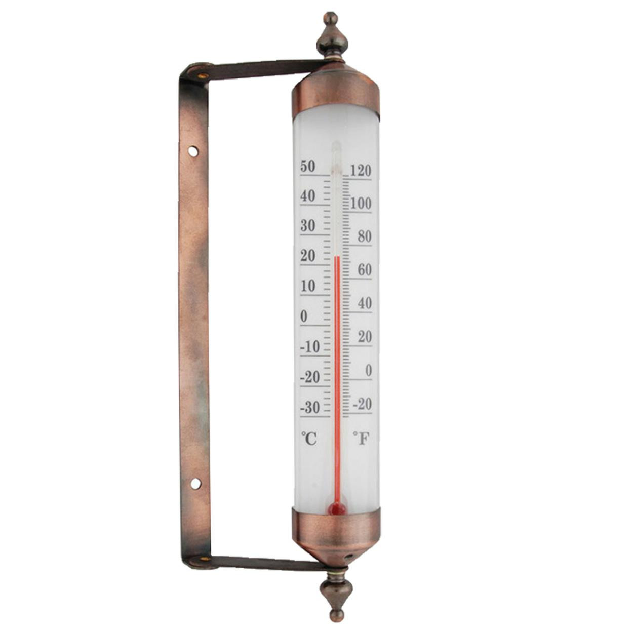 Termometr okienny z higrometrem stalowy 25 cm obrotowy zewnętrzny