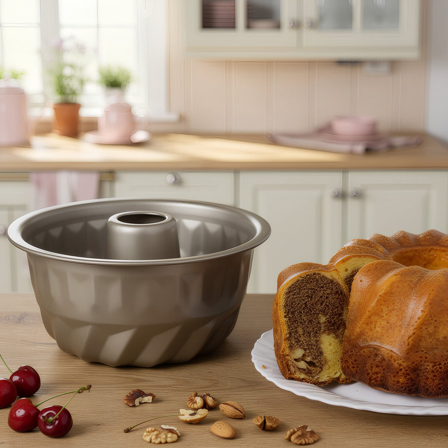 Stampo Bundt Cake 17,5 cm Baker’s Secret champagne