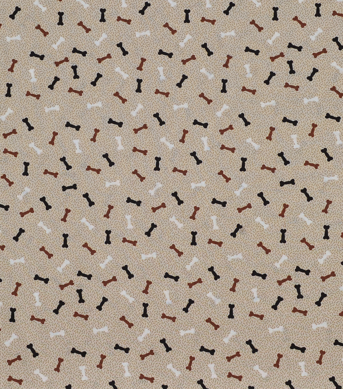 Dog Bones Cream and Black Novelty Cotton Fabric