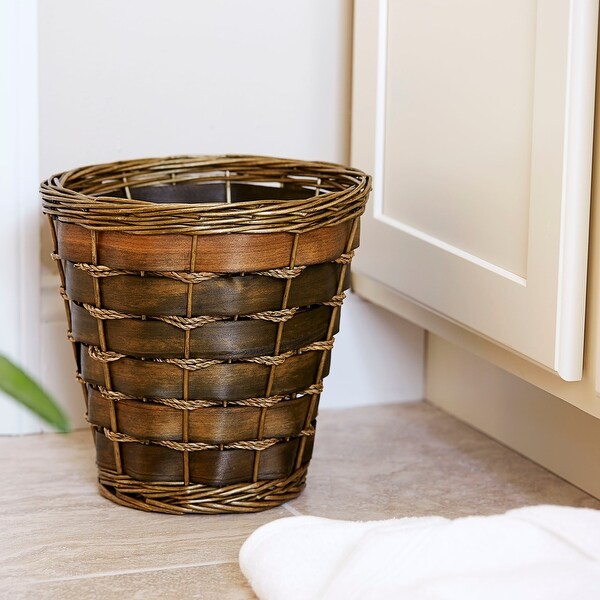 Small Haven Willow and Poplar Waste Basket
