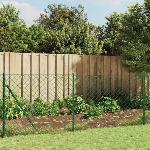 NNEVL Chain Link Fence Green 1x25 m