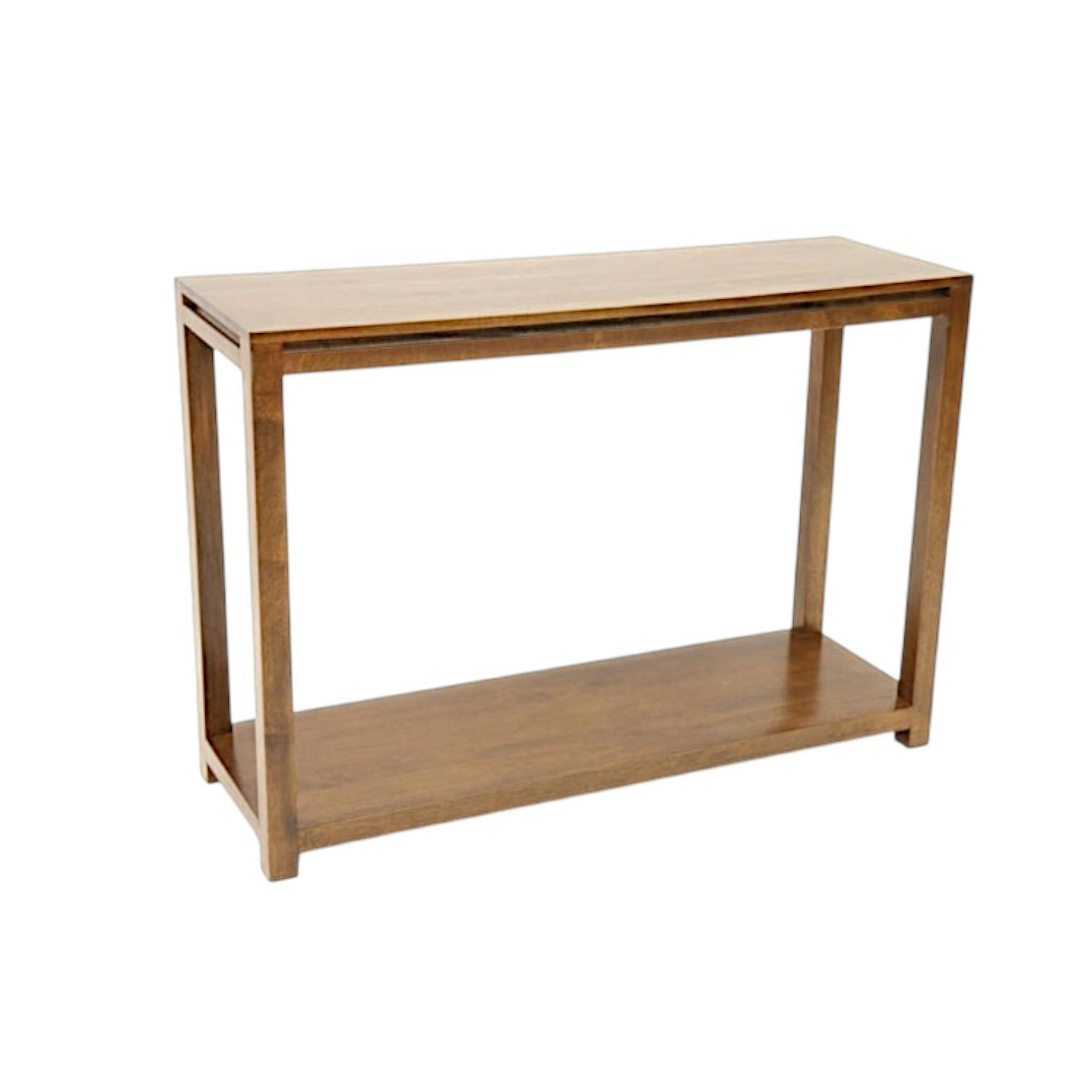 Console double plateaux hévéa 115CM OLGA