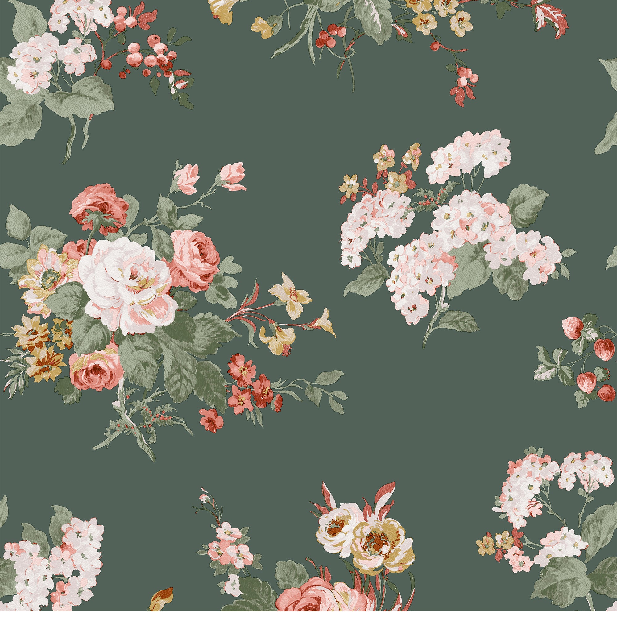 Laura Ashley Vliesbehang - Rosemore Fern - 10mx52cm