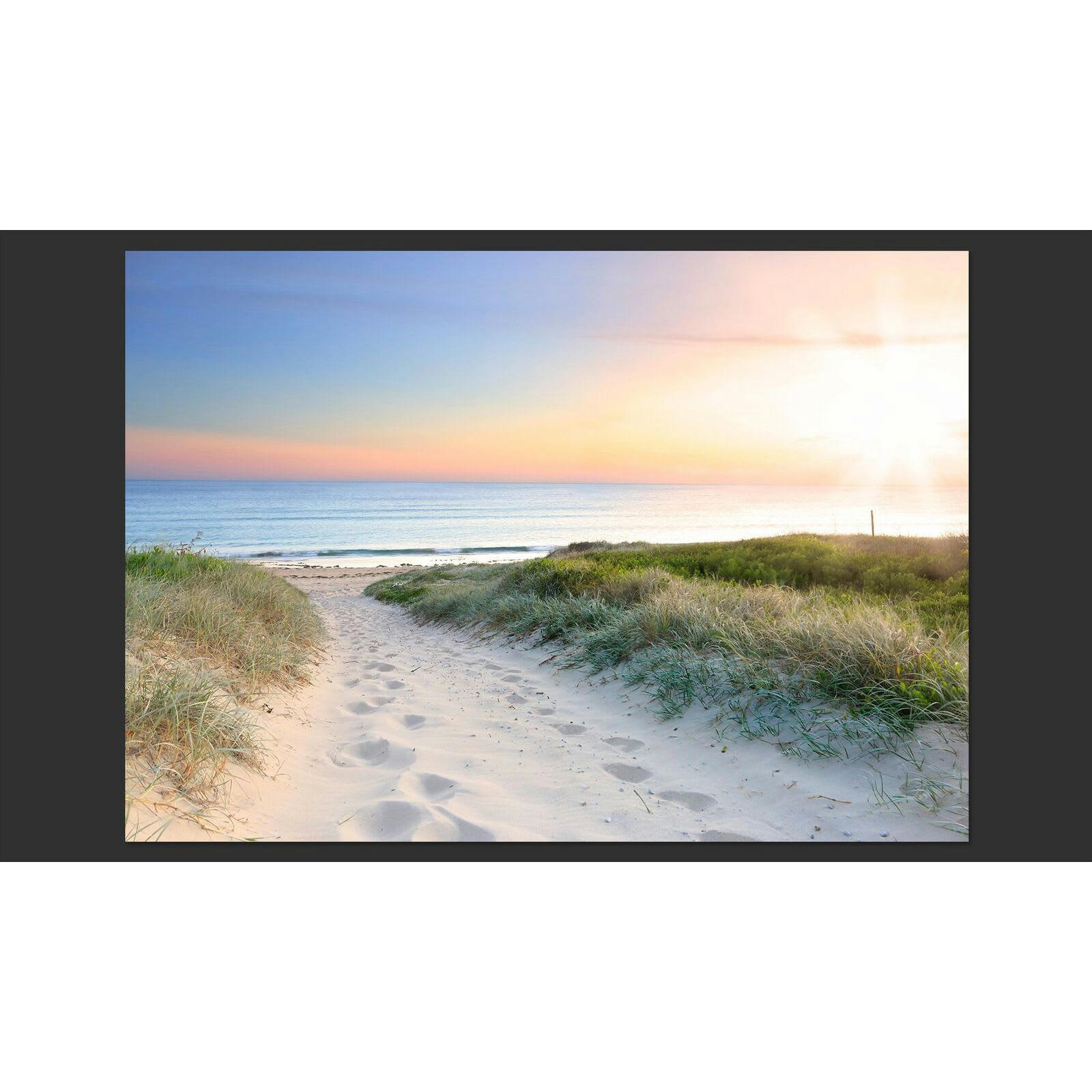 - Papier peint promenade matinale sur la plage 350 x 245 cm