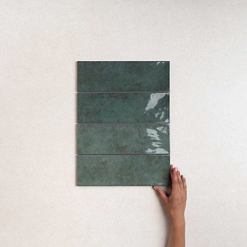 Faïence Effet Zellige CINQUE TERRE Océan 10x30cm - Les Carreaux de Jean
