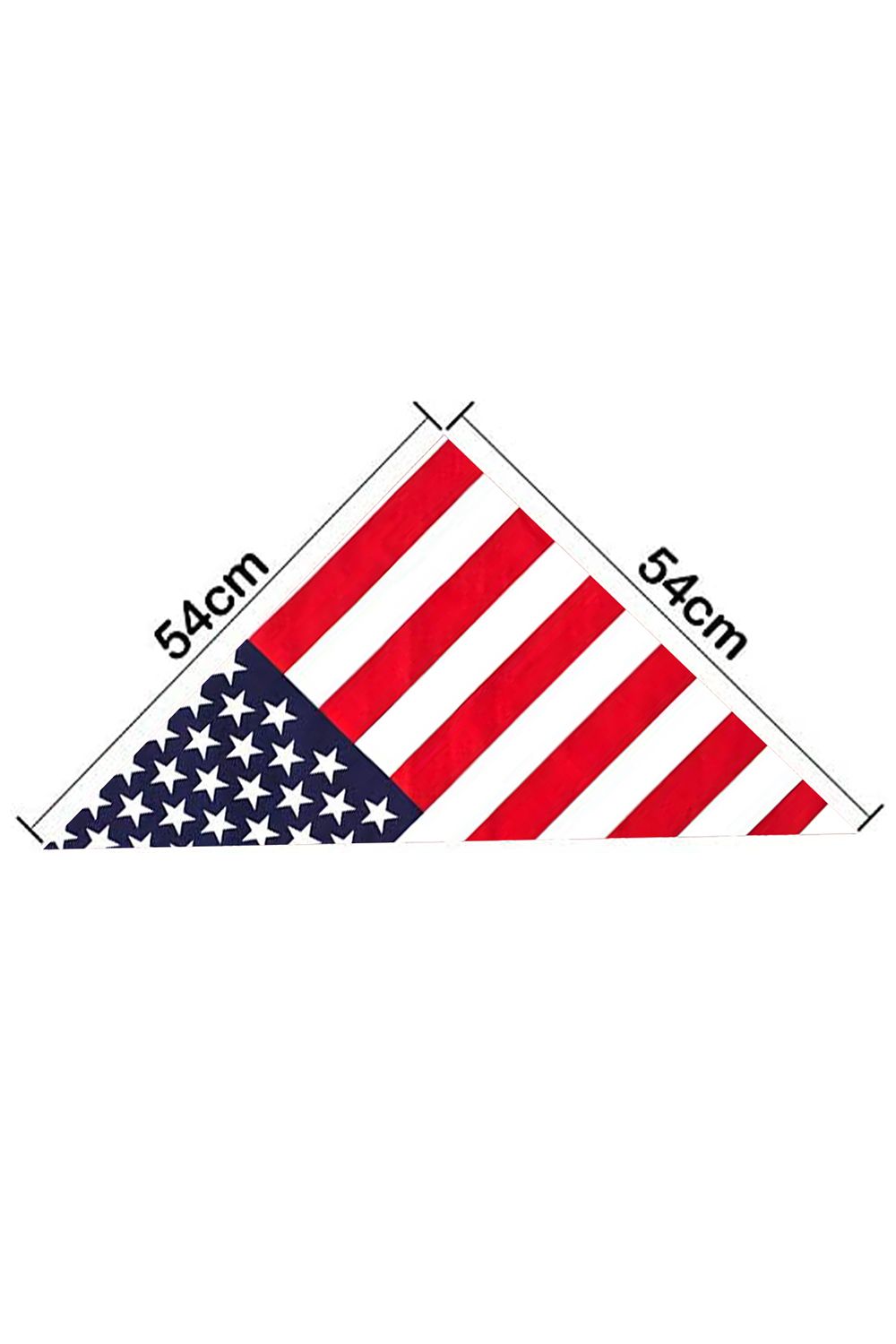 Neel Blue USA Flag Printed Cotton Bandana Headband Scarf, 54cm