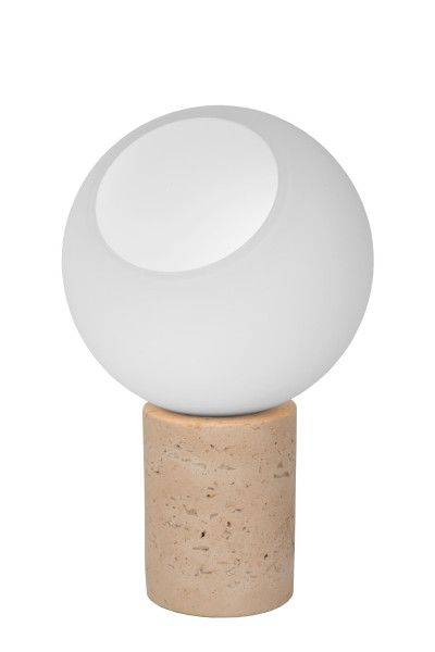 Lampa stołowa nowoczesna biało-beżowa-szara DAVIN 1xE27x40WLucide