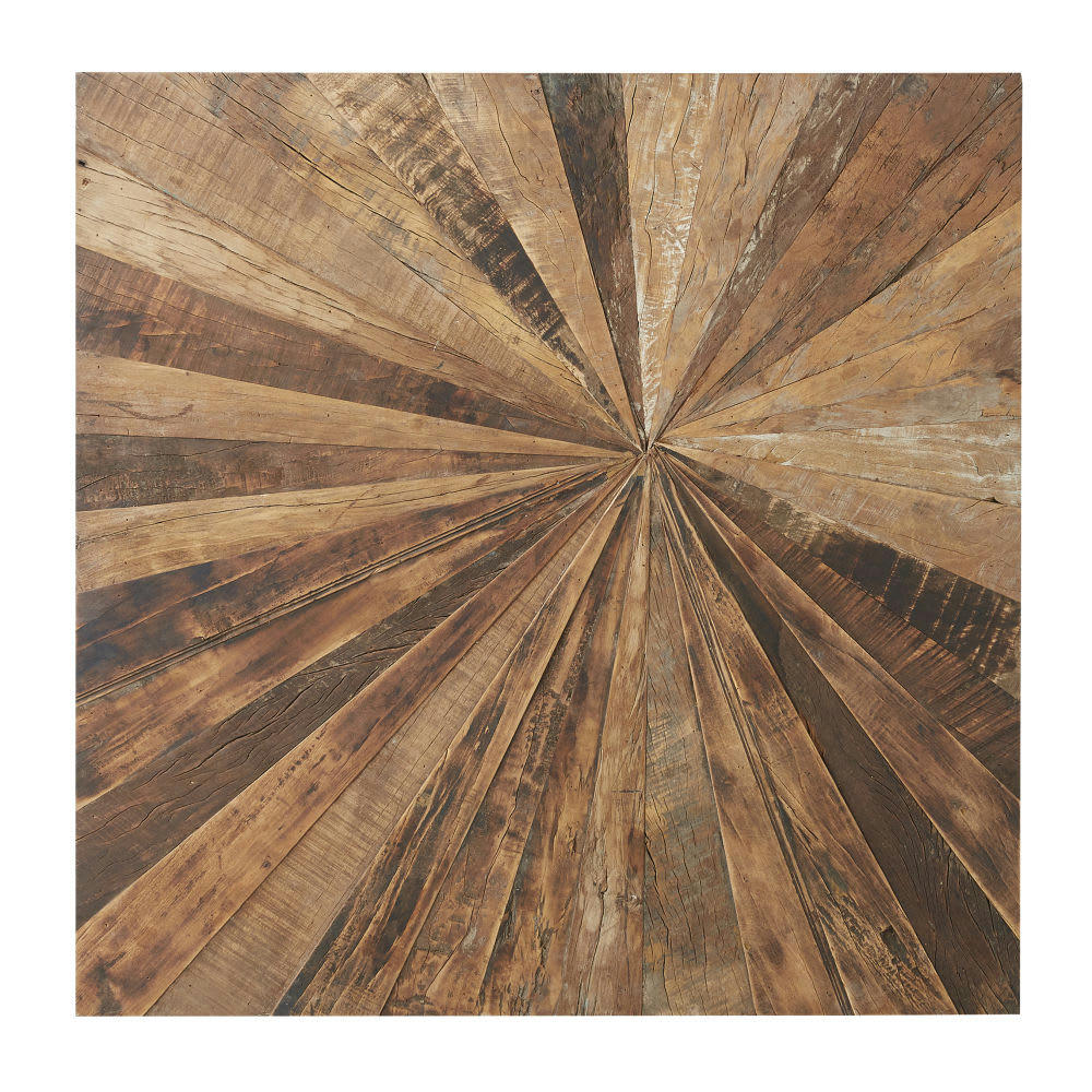 MASAO - Déco murale en bois recyclé 100x100