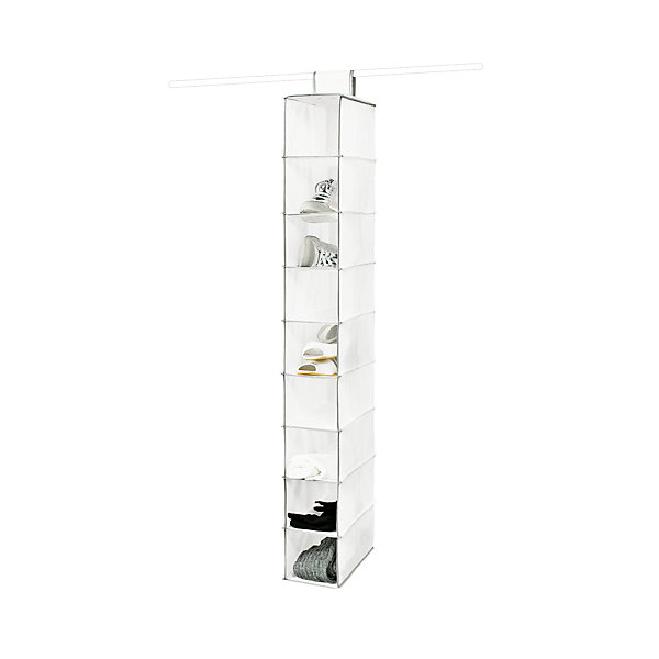 étagère souple pour chaussures Compactor Neotex blanc 9 compartiments H. 100,5 cm