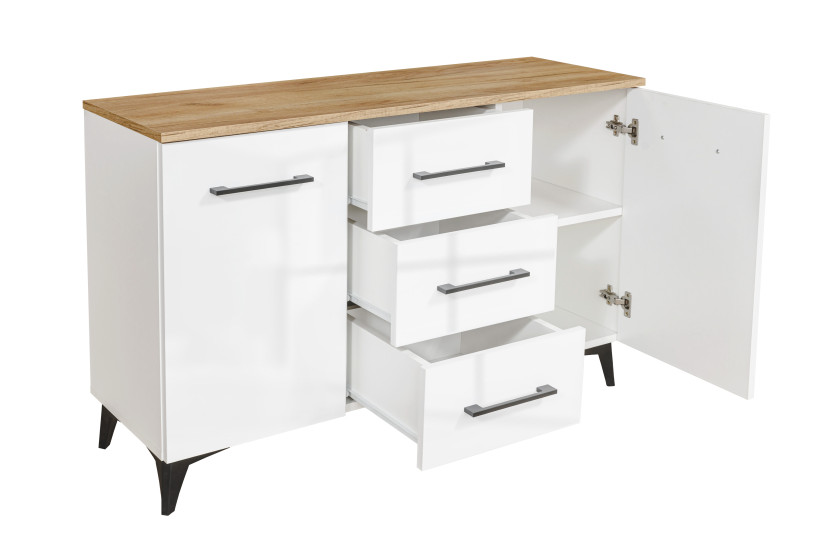 Komoda do salonuTokio 120 cm biały nowoczesna