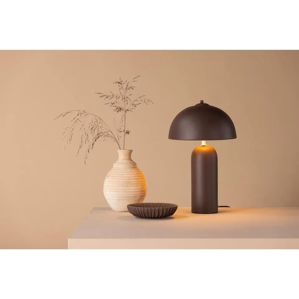 Svea - Lexa ronde tafellamp - spraytone - bruin