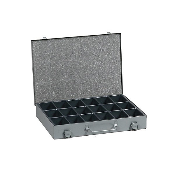 Mallette en acier 18 casiers pour vis clou chevilles Allit