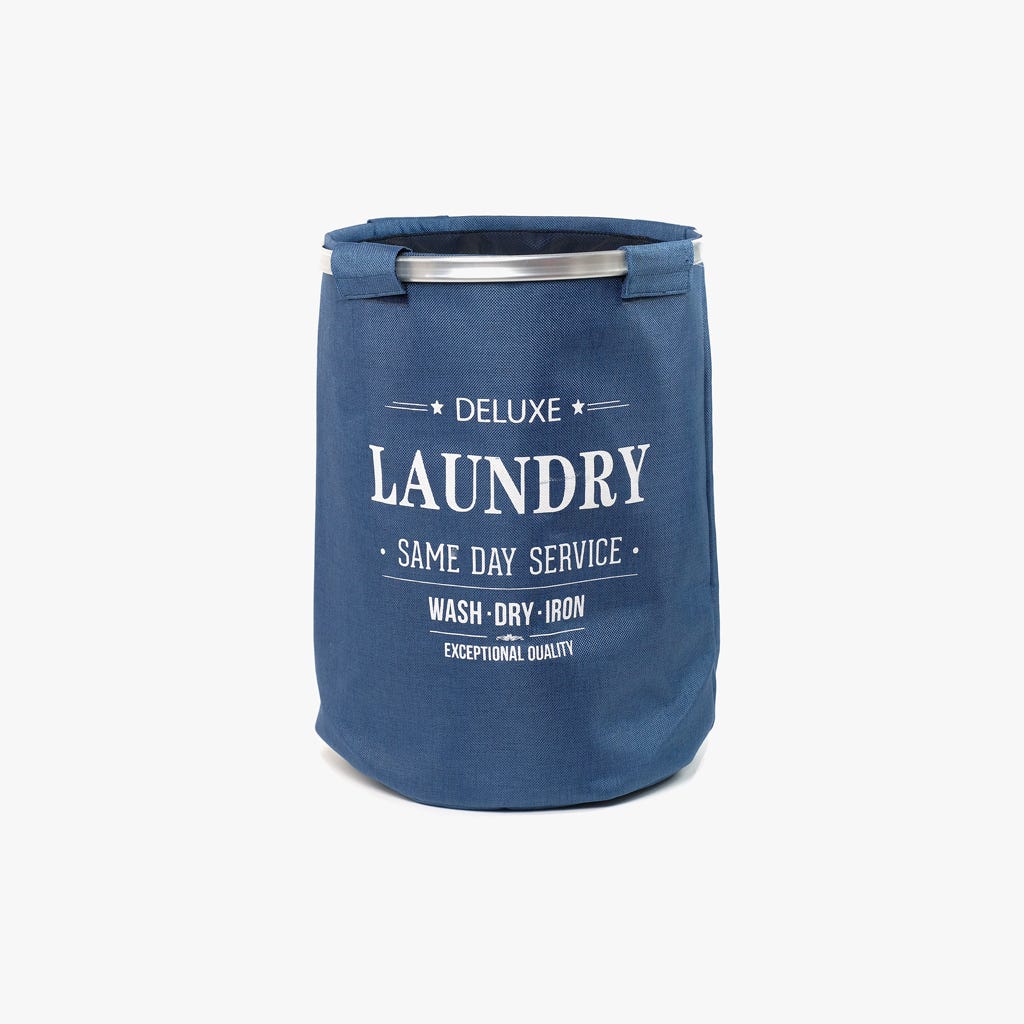Cesto Roupa Deluxe Azul NARKU