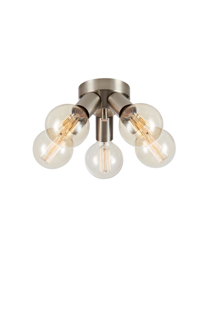 TAKLAMPE MARKSLÖJD MAZZO 5 21CM SATIN NIKKEL