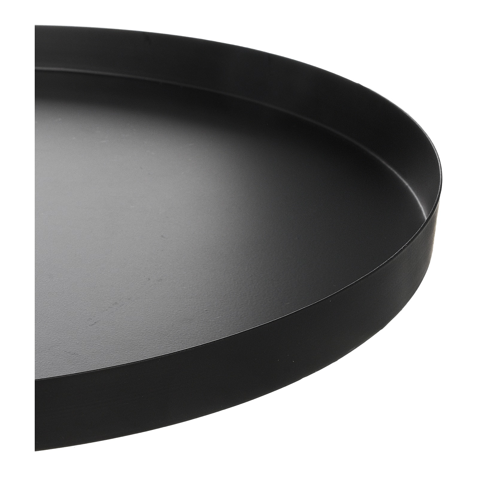 Deko-Tablett Schwarz, ⌀ 50 cm, H 25 mm