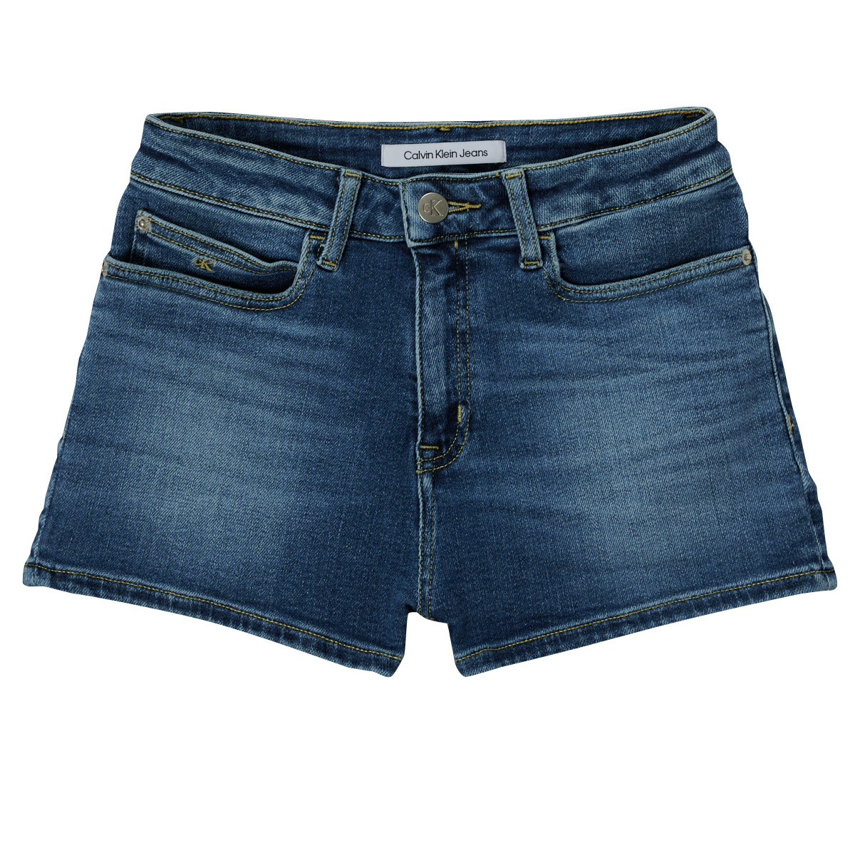Calvin Klein Jeans - RELAXED HR SHORT MID BLUE - Blue