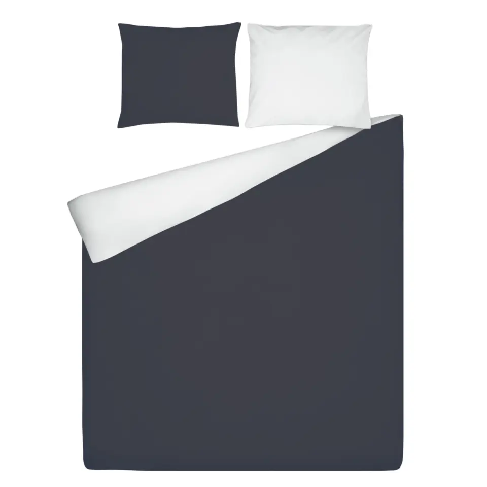 Ten Cate Dekbedovertrek Boston Double Face Pinstripe - 240x200/220 - Grijs