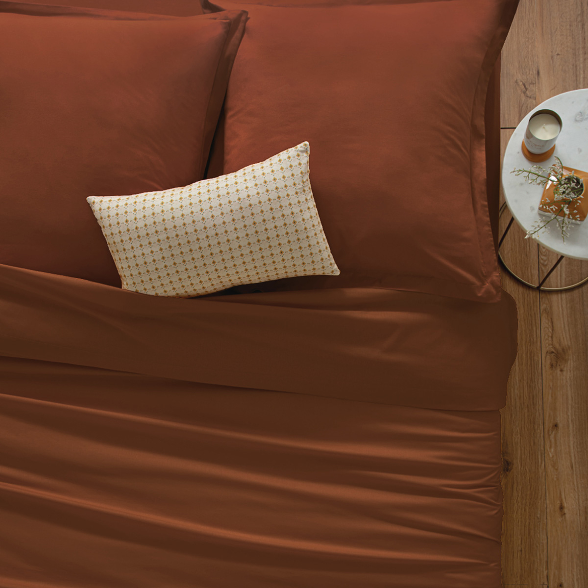 Duvet cover, cotton Terracotta pink, 240x220 cm
