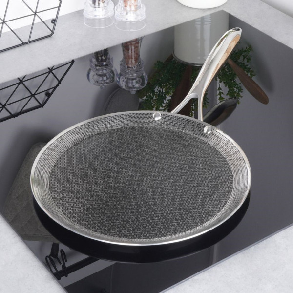 Patelnia do naleśników stalowa COOKCELL 29 cm