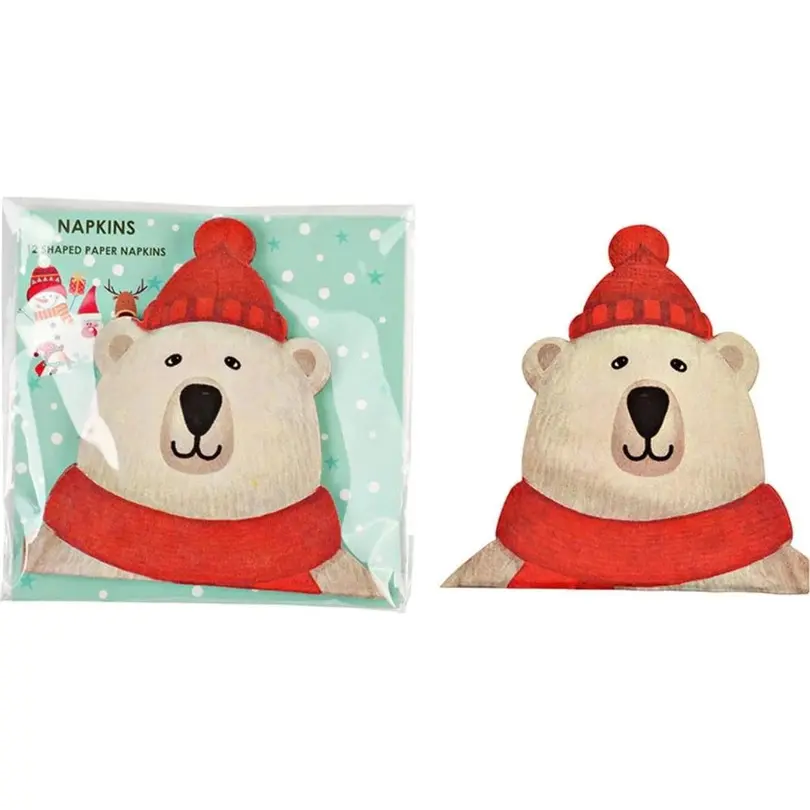 Serviette 12er-Set Eisbär
