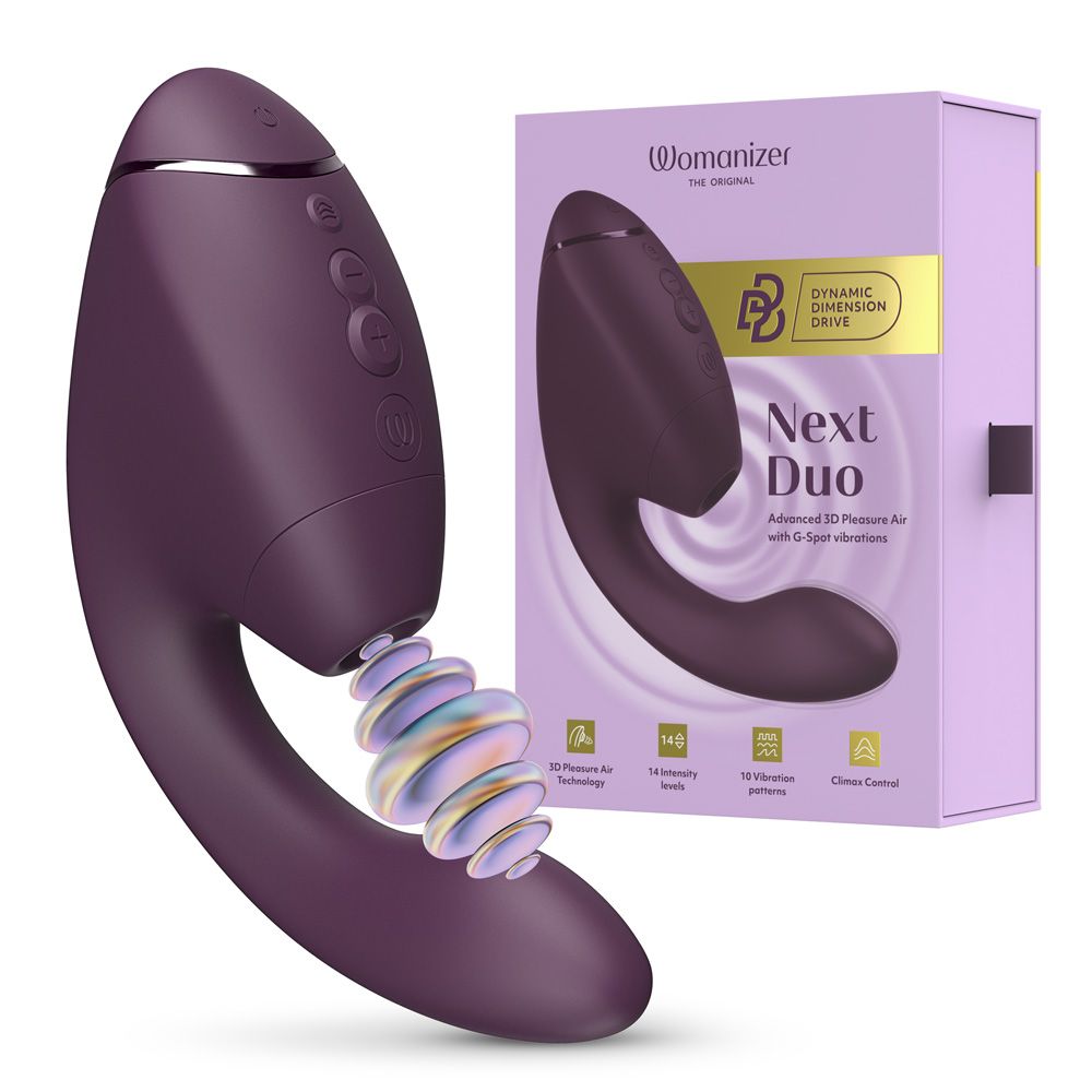 Next Duo - Klitoraler & G-Punkt Dual-Stimulator mit 3D Pleasure Air