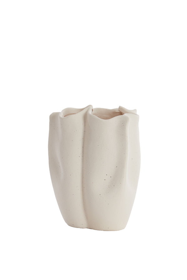 Light & Living vaas SANGULI - 28x27.5x36.5cm - wit