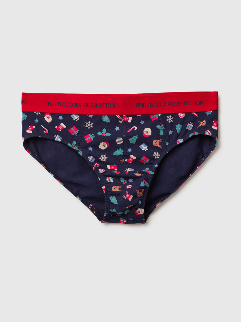 Underwear with Christmas print
