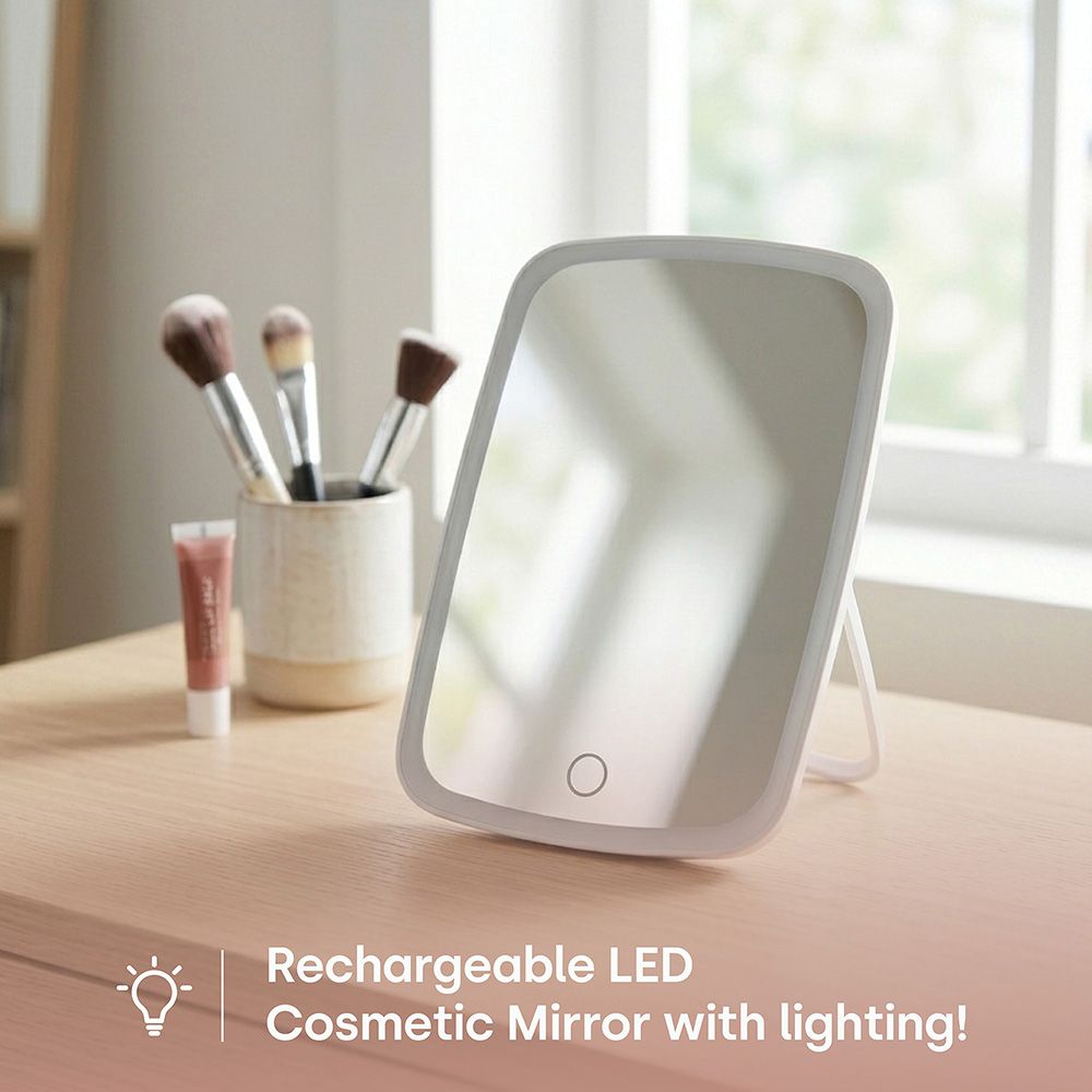 LIVIVO LED Makeup Mirror Rechargeable 3 Light Modes