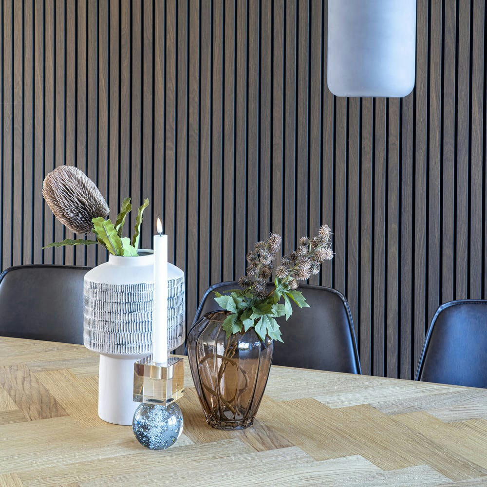 ATENAS - Vase en verre H29cm marron