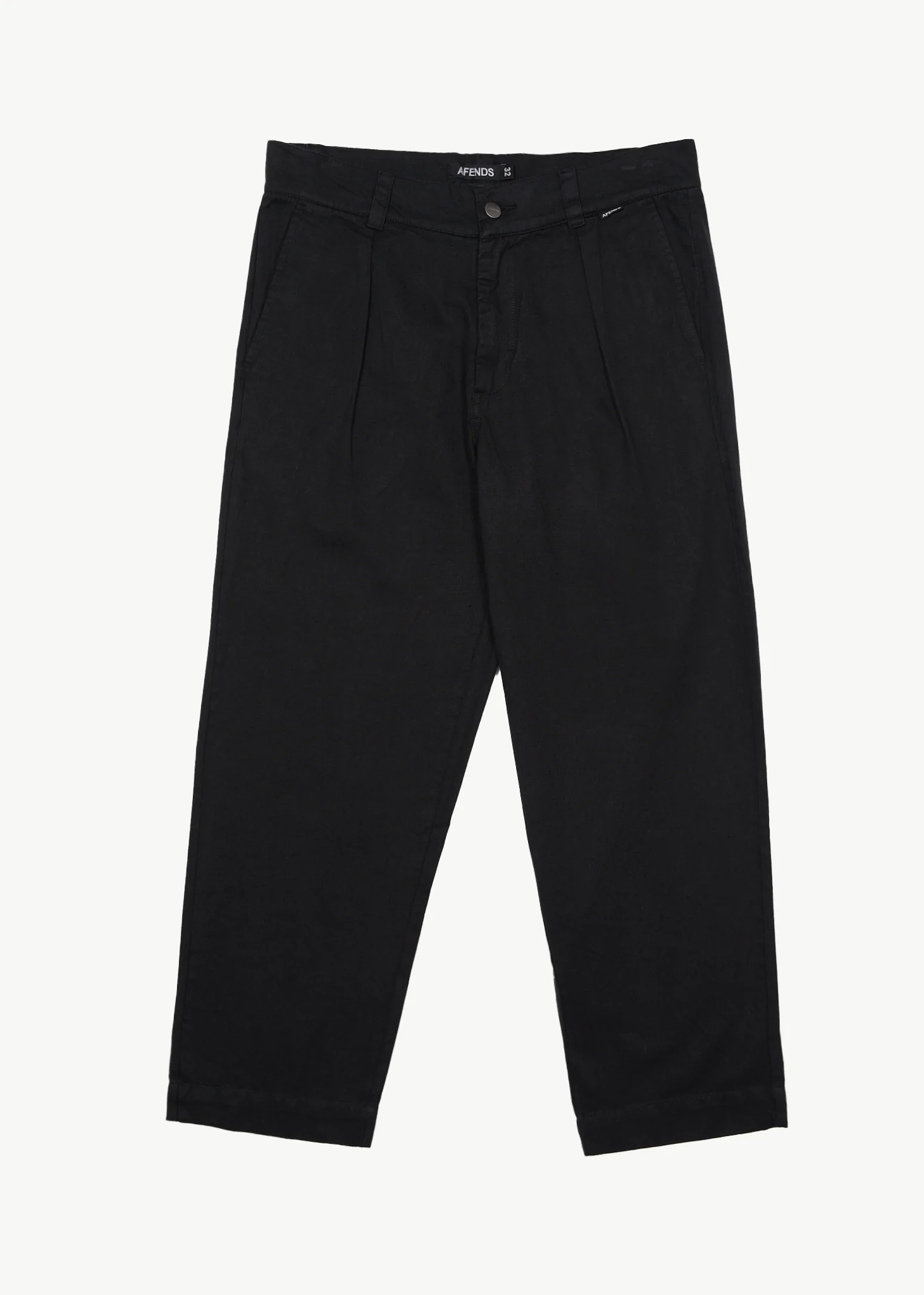 AFENDS Mens Mixed Business - Suit Pant - Black