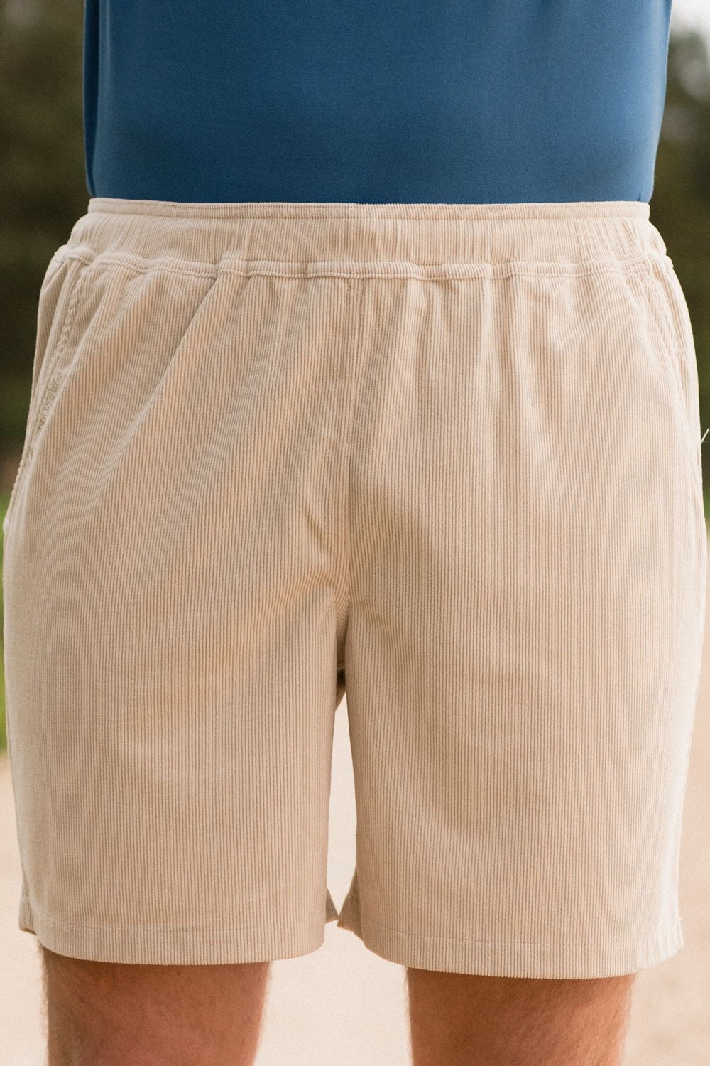 Havsand cord turshorts