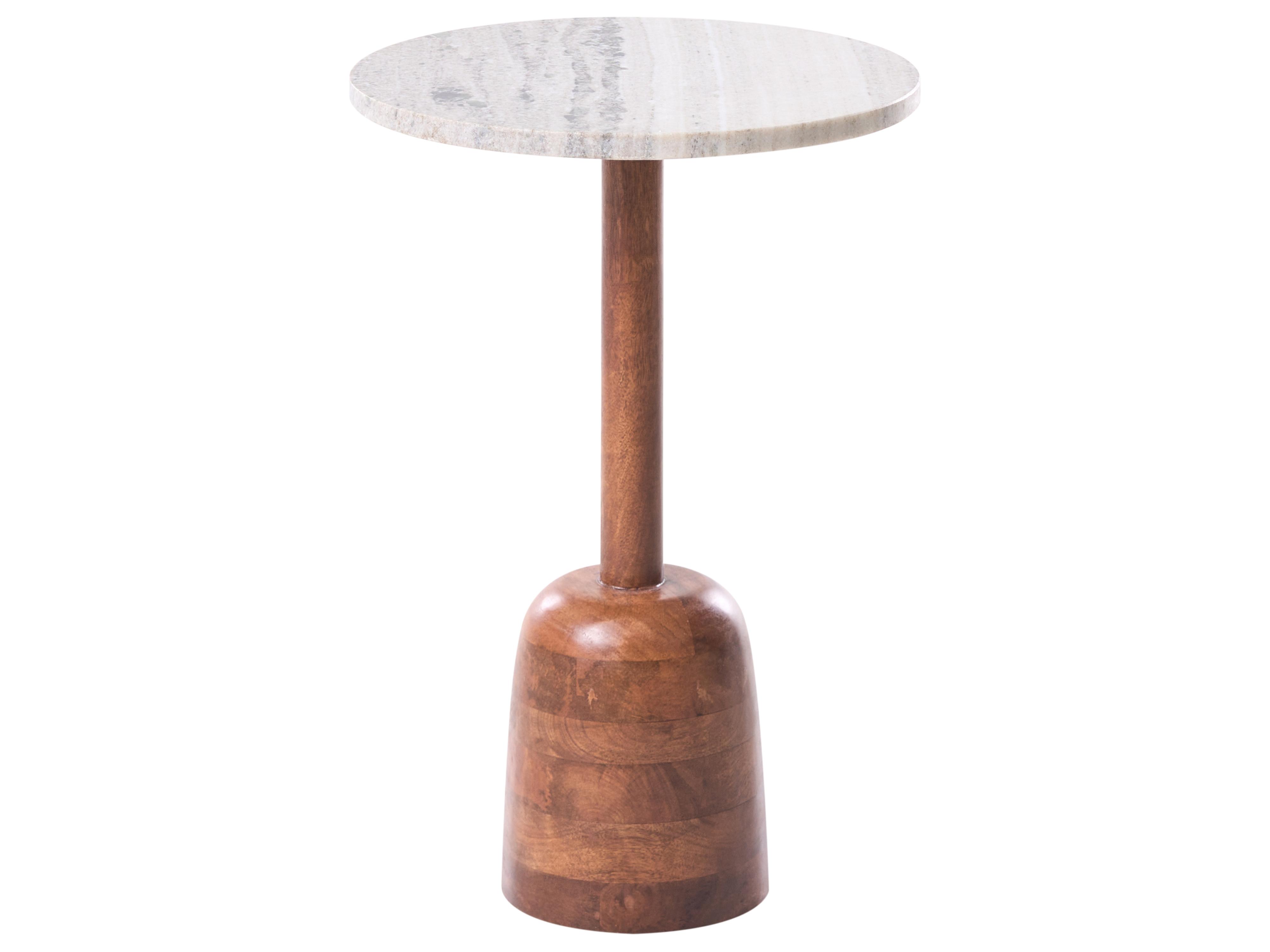 Side Table HARTWELL Mango Wood Brown