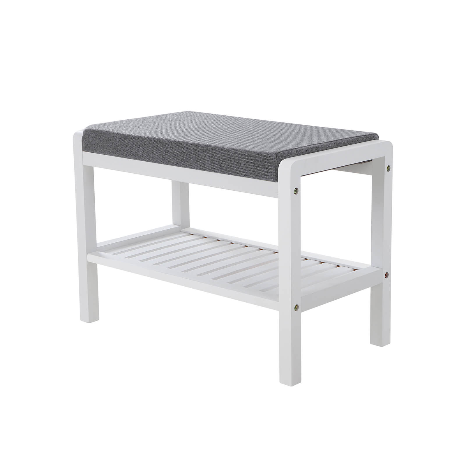 Banc à chaussures bambou blanc
