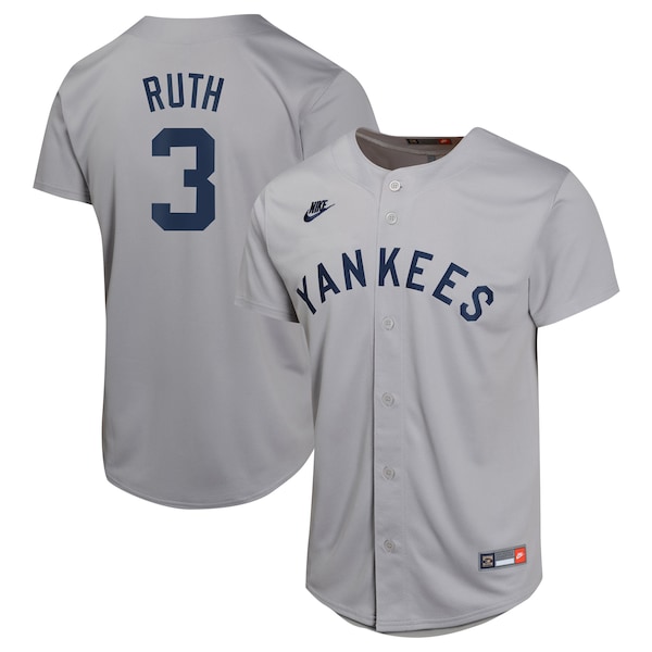 Babe Ruth New York Yankees Nike Youth Cooperstown Collection Limited Player Jersey - Gray