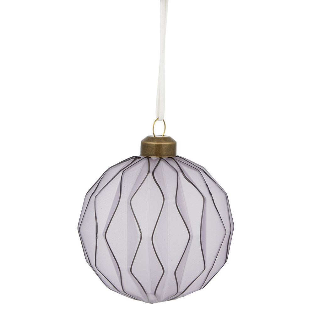 Boule de No&euml;l en verre déco Ø8 cm