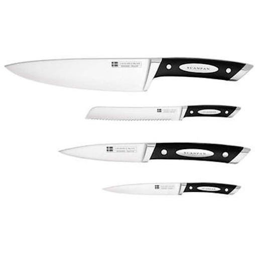 New 18171 Scanpan Classic Euro 5Pc Knife Block Set 5 Piece