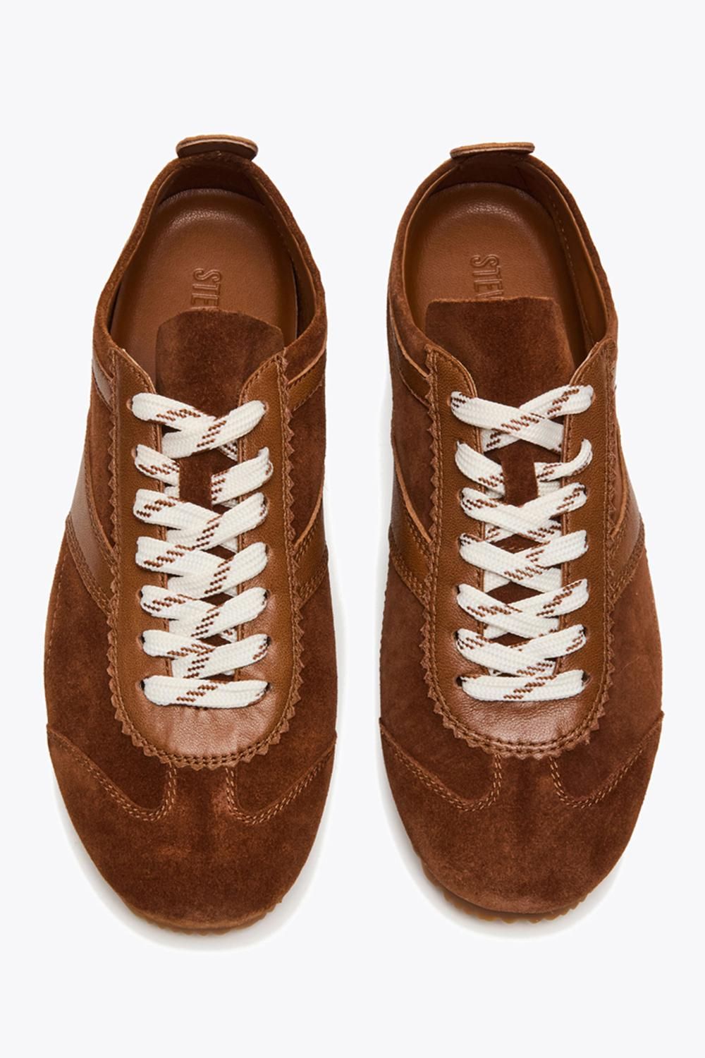 STEVE MADDEN Jaye Brown Suede' Suede Trainers