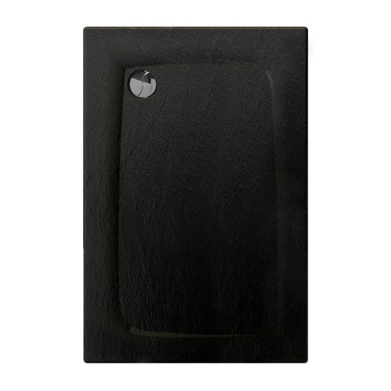 Receveur de douche Mooneo noir 100 x 80 cm ALLIBERT