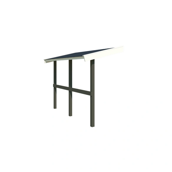 Schleppdach, BxT: 220 x 90 cm (Aufstellmaß ), grün