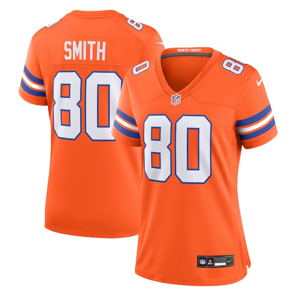 Rod Smith Denver Broncos Nike Women's Mile High Collection 1977 Throwback Retired Player Game Jersey - Orange