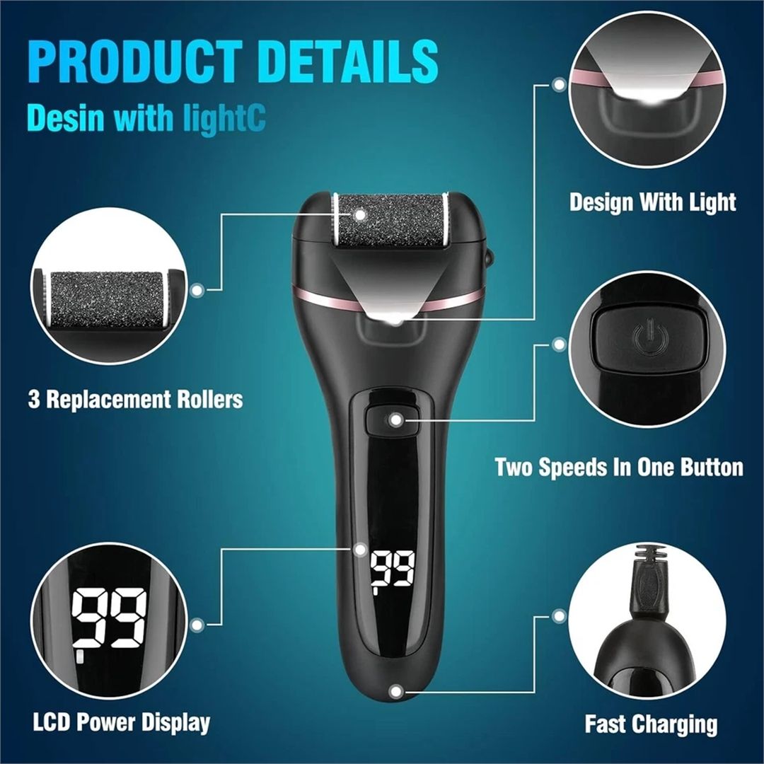 SPETLEK Electric Foot File Grinder Dead Hard Skin Callus