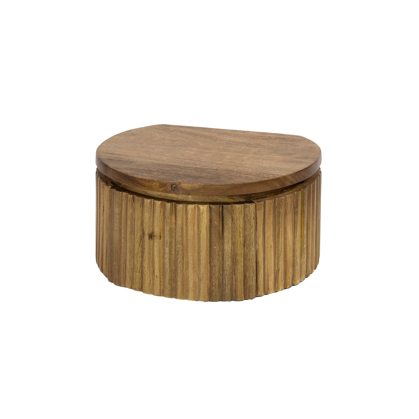 Giga Meubel Zwevend Nachtkastje Wave - Hout - 30x26x15cm